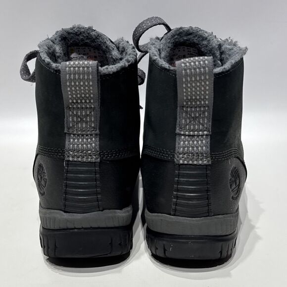 Timberland Women's Mt. Hayes Black Nubuck Leather Waterproof Winter Boots Size 8 - Picture 4 of 14